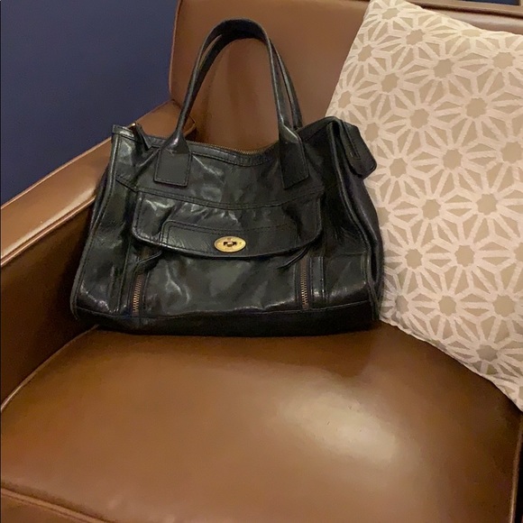 Fossil Handbags - Fossil black leather handbag